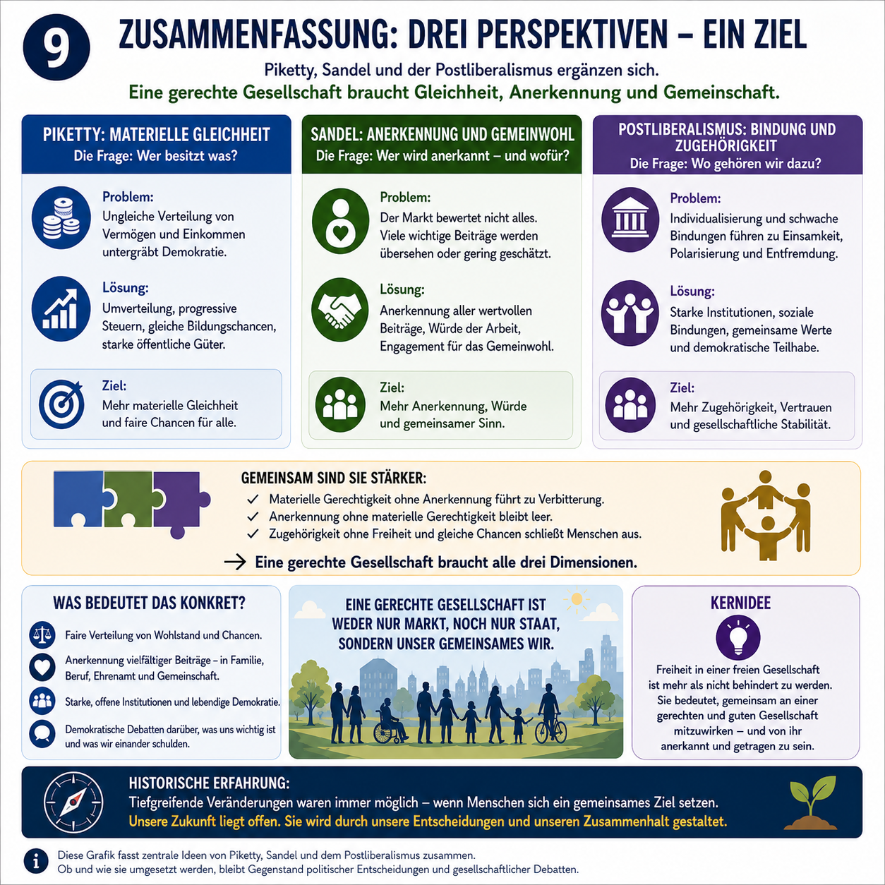 Schaubild 9 der Reihe „DREI PERSPEKTIVEN – EIN ZIEL: WAS BRAUCHT EINE FREIE GESELLSCHAFT?“