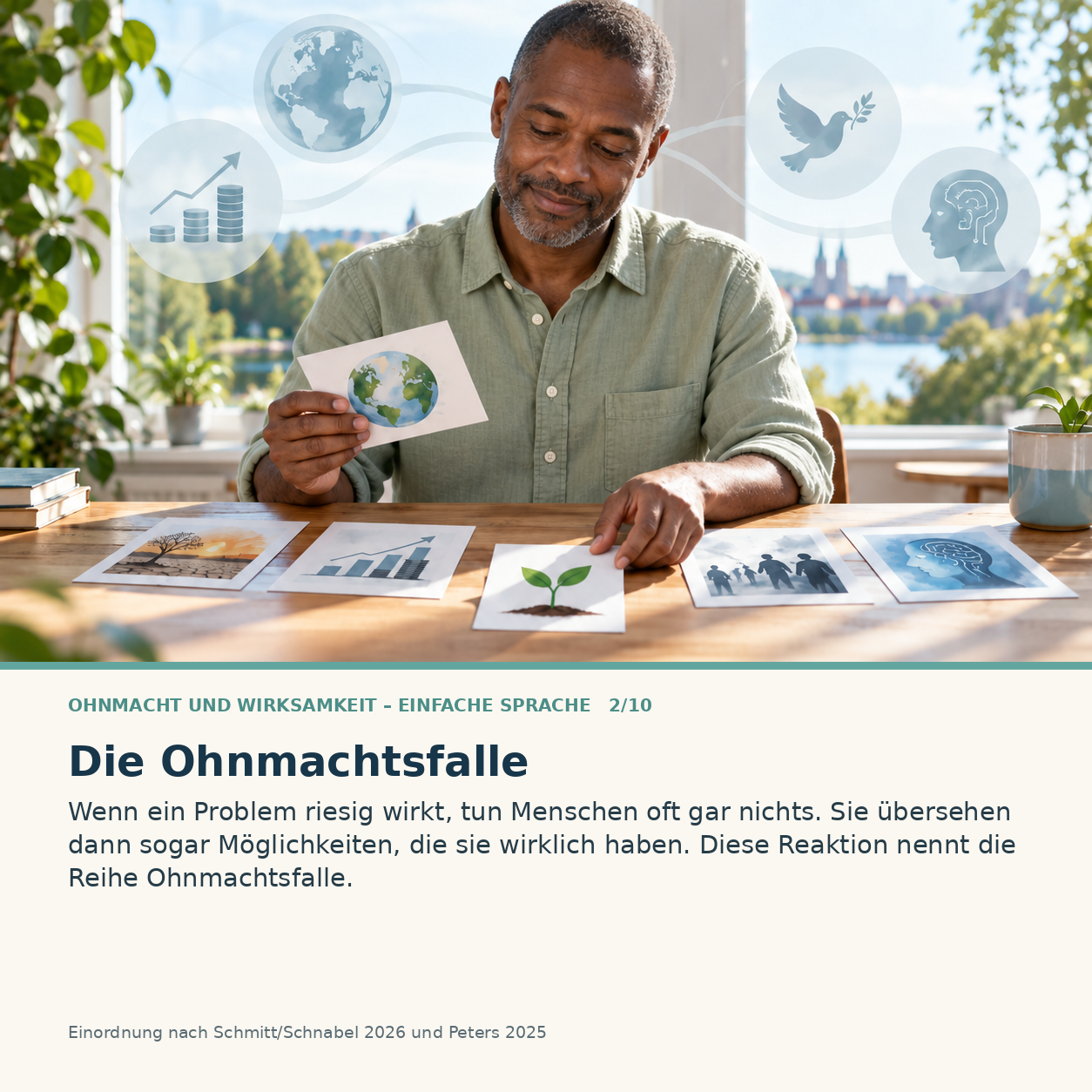 Schaubild 2 der Reihe „Ohnmacht und Wirksamkeit – Einfache Sprache“