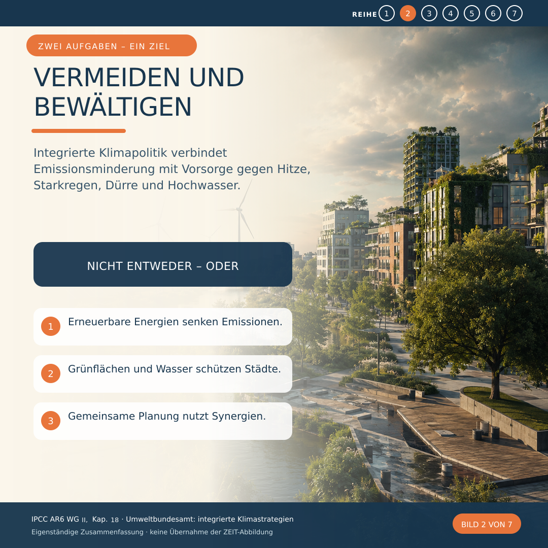 Schaubild 2 der Reihe „Klimaschutz Anpassung“