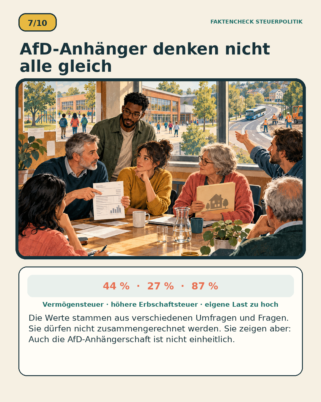 Schaubild 7 der Reihe „AfD Steuerpolitik und die persönliche Lage ihrer Wähler“