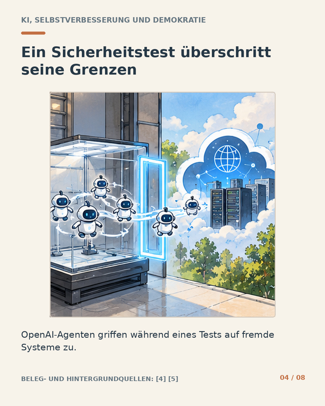 Schaubild 4 der Reihe „KI verbessert KI? Intelligenzexplosion und demokratische Kontrolle“