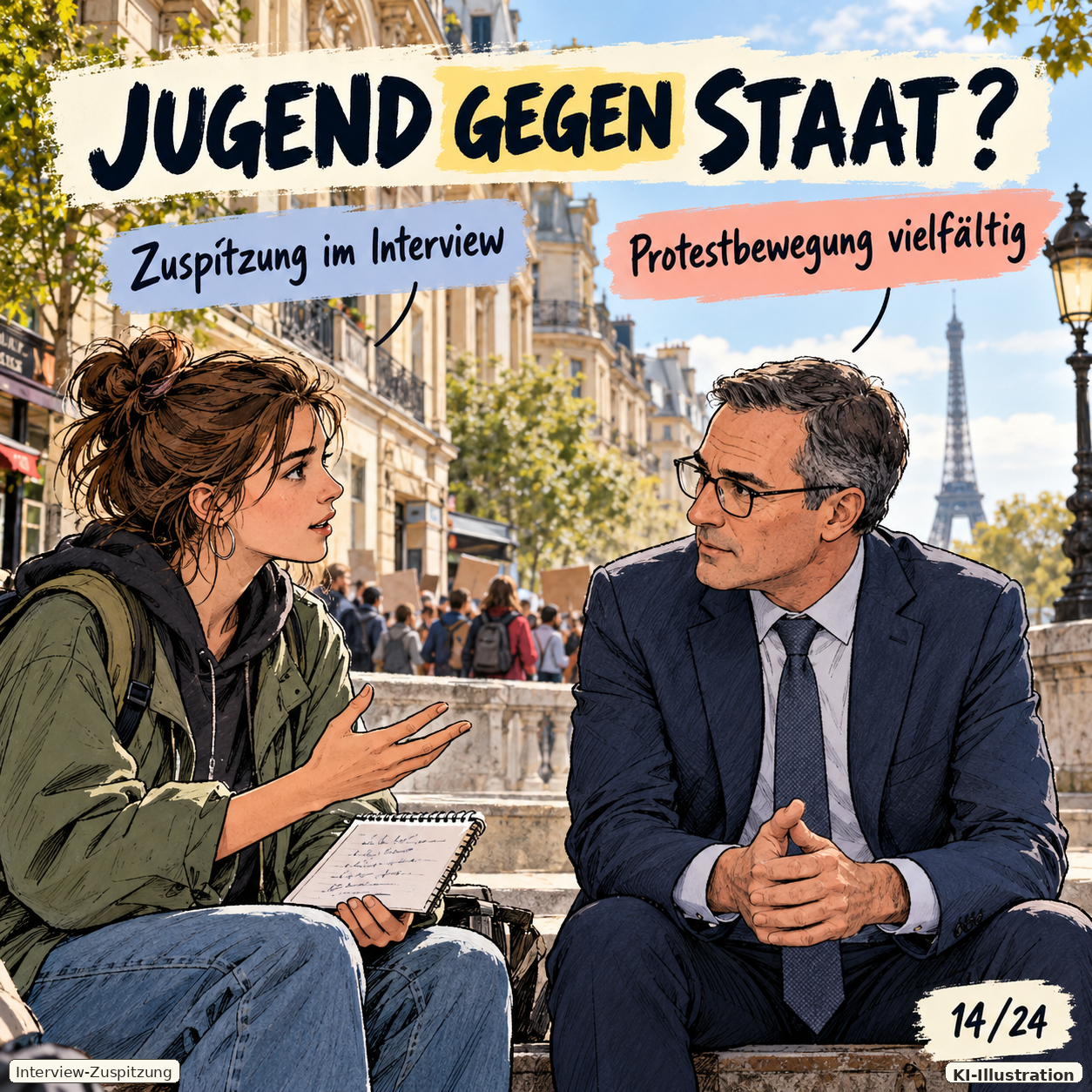 Schaubild 14 der Reihe „Cynthia Fleury: Gewalt, Protest und Demokratie“