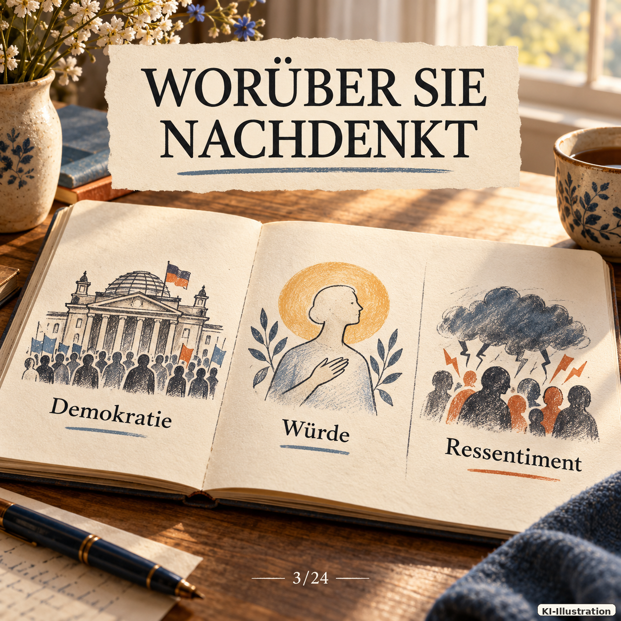 Schaubild 3 der Reihe „Cynthia Fleury: Gewalt, Protest und Demokratie“
